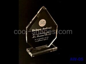 AUDI Bank acrylic award customized, KSA awards, SAUDI ARABIA trophy
