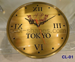 reception clock hotel clock brass engraved customized, clock KSA