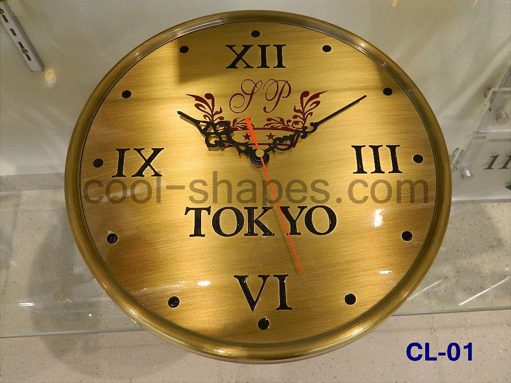 reception clock hotel clock brass engraved customized, clock KSA