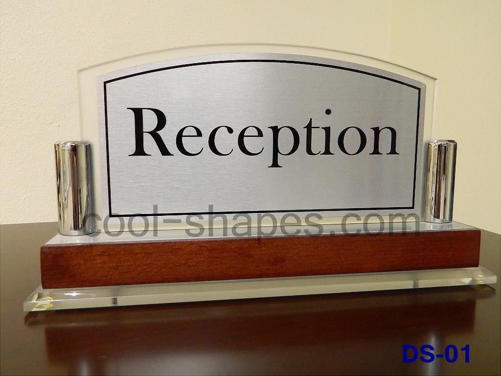 desk sign wood brass acrylic plexiglas sublimation, desk sign KSA