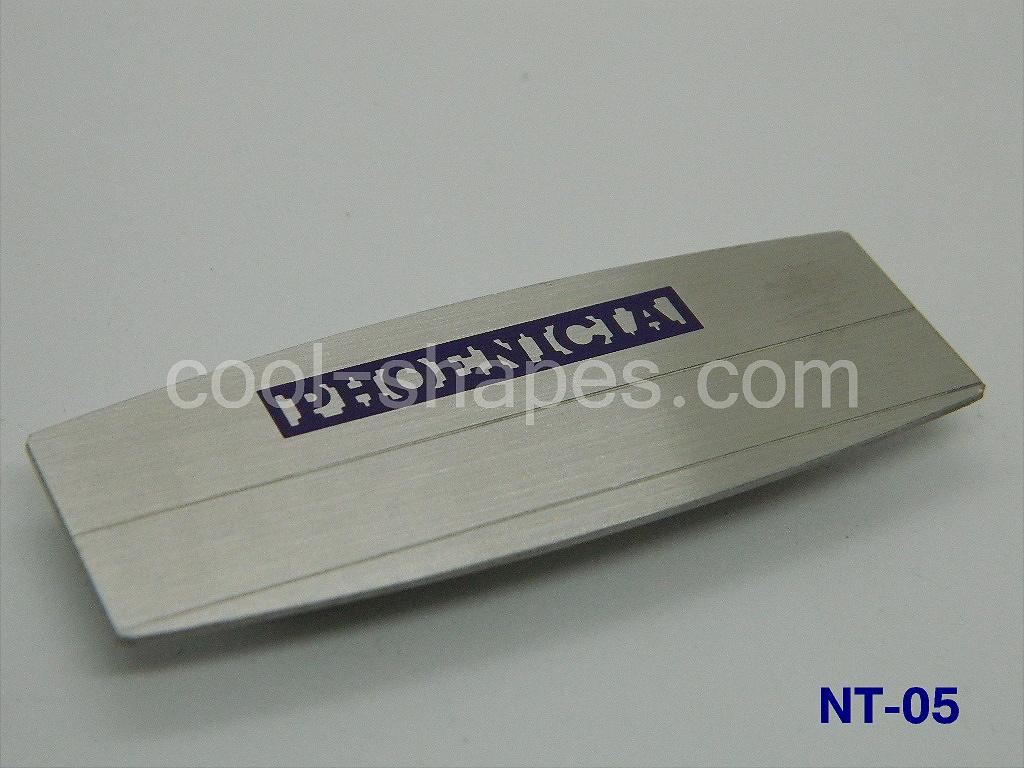PHOENICIA hotel customized name tag engraved stainless steel