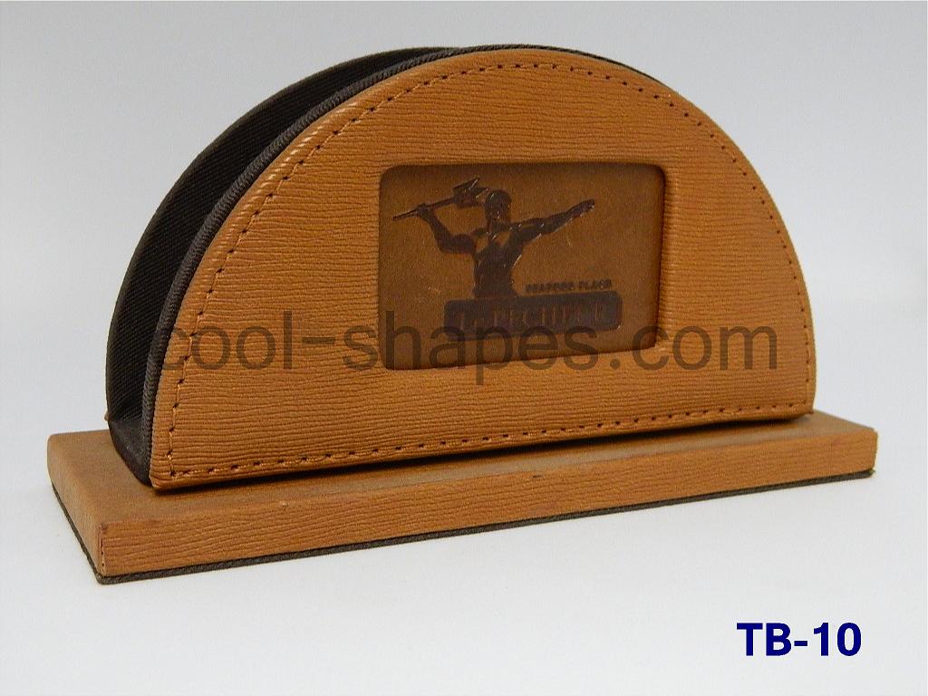 customized table number leather table number napkin holder