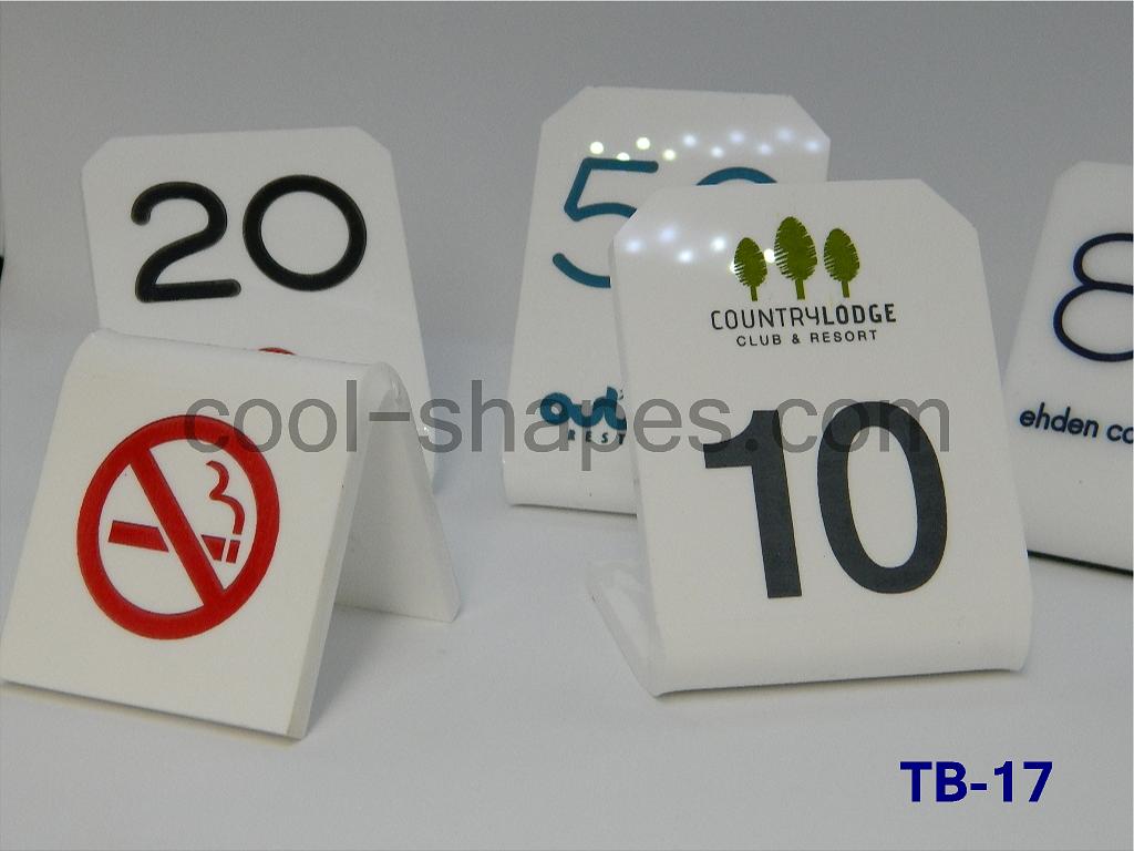 acrylic table number restaurant engraved text customized, table number SAUDI ARABIA