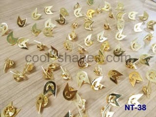 gold plated cut to shape pins, customized badges, SAUDI ARABIA pins