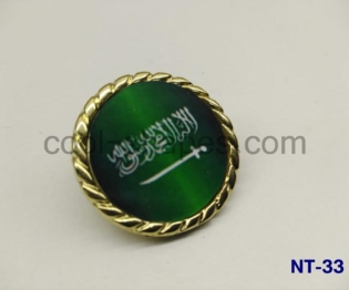 Saudi Arabia flag pin customized