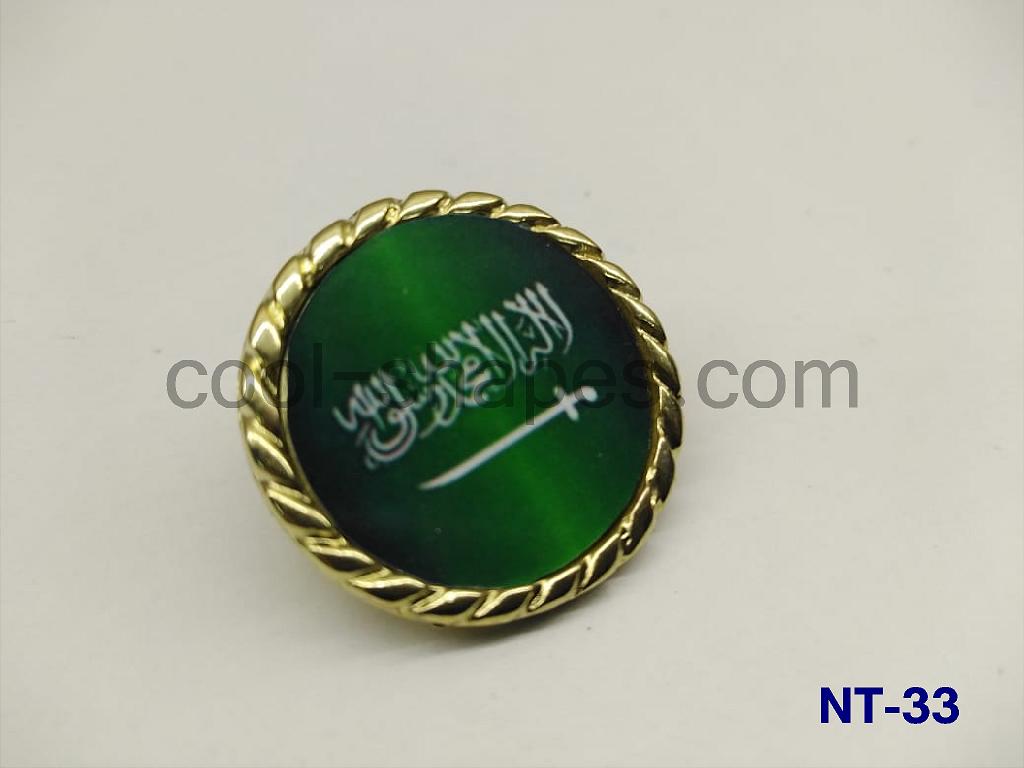 Saudi Arabia flag pin customized