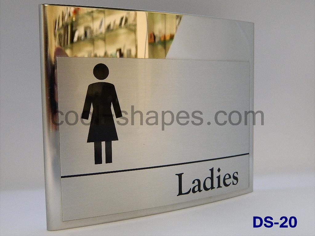 ladies gents toilet sign wc sign stainless steel customized hotels