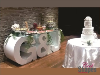 wedding table from polystyrene